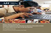BEST PRACTICES IN EMPLOYMENT OF PEOPLE WITH DISABILITIESassets.aif.org/wp-content/uploads/2017/11/AIF_Best-Practices... · BEST PRACTICES IN EMPLOYMENT OF PEOPLE WITH ... “The Thums