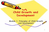 Module 1: Principles of Child Growth and Development€¢You may use the knowledge about the Principles of Child Growth and Development to spot the child who is not yet showing the