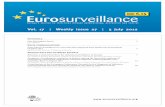 Vol. 17 Weekly issue 27 5 July 2012 - Eurosurveillance · Vol. 17 | Weekly issue 27 | 5 July 2012 Europe’s journal on infectious disease epidemiology, prevention and control Editorials