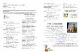 THE CRUSADER (USPS139220) published weekly … · Web viewTHE CRUSADER (USPS139220) published weekly except the week after/of Christmas by First Christian Church, 301 N. Broad St.,