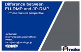 Difference between EU-RMP and JP-RMP ... between EU-RMP and JP-RMP - Those features perspective Junko Sato International Liaison Official PMDA sato-junko@pmda.go.jp 10 th Annual Meeting