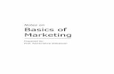 Notes on Basics of Marketing - Sinhgadcms.sinhgad.edu/media/365810/sample notes of basics of marketing.pdf · Notes on Basics of Marketing 2 | P a g e Notes ... if the price of dove