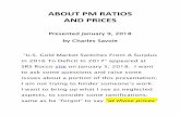 ABOUT PM RATIOS AND PRICES - Silver - Gold Pricessilvermarketnewsonline.com/articles/AboutPMratios_Savoie011218.pdf · ABOUT PM RATIOS AND PRICES Presented January 9, ... Butler has