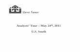 Analysts’ Tour – May 24 , 2011 U.S. South · Analysts’ Tour – May 24th, 2011 ... Source: USDA; Butler and Wear 2010. 17 17 Timber Supply ... Positive growth/drain ratio Timber
