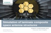 Sairam Prabhakar Simulation of laminate composite space ... · Simulation of laminate composite space antenna structures ... Remapping plies on Remeshing . ... • User-defined failure
