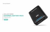 DELUXE SERIES EXTERNAL BATTERY PACK 7800mAh 7800mAh (Engli… · 01/02 hank you for choosing RAVPOWER® Deluxe 7800mAh Power Bank. Please read this manual and keep it as reference.