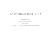An introduction to PLINK - Montefiore Institutekvansteen/GeneticEpi-Engineering/ac1213...An introduction to PLINK Bärbel Maus ... (use text editor, e.g., notepad to open) ... homework