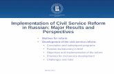 Implementation of Civil Service Reform in Russian: Major ...siteresources.worldbank.org/INTINDONESIA/Resources/226271... · Implementation of Civil Service Reform ... Affairs Other