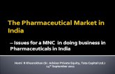 MNC doing business in India - ehcca.com · s for a MNC in doing business in ... Alkem. 3.3. 8. Lupin. 3.2. 9. ... (and find own solutions for weaknesses) 2.