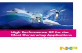 High Performance RF for the Most Demanding … the company on our roots as a high-performance ... High Performance RF for the Most Demanding Applications ... to their GaAs-based competitors.