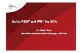 Using REST and WS-* for SOA - JBoss.org Documentationdocs.jboss.org/jbossesb/presentations/RESTandWSStar.pdf · Using REST and WS-* for SOA ... –Well … JAX-RS, WCF, ... • Just