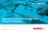 Improved Cash Forecasting with Hyperion Planning · 12 Granularity of Data Solutions! Cash changes every day Create a day-level application in Hyperion Planning! Planning doesn’t
