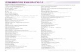 EXHIBITORS AT CONGRESS 2014 · Listing of exhibitors scheduled to appear at Congress 2014 in Exhibit Hall A at ... Ralphs Grocery Company, a su- ... three-day adult passes are priced