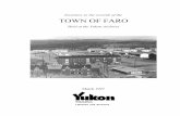Inventory to the Records of the Town of Faro held at the ... · Page iii Canadian Cataloguing in Publication Data Yukon Archives Inventory to the records of the Town of Faro held