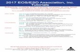 2017 EOS/ESD Association, Inc. Tutorials · EOS/ESD Association, Inc. 7900 Turin Rd., ... System Level ESD/EMI: ... Ted Dangelmayer, Dangelmayer Associates LLC