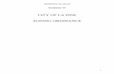 CITY OF LA PINE ZONING ORDINANCE - State of - Oregon · The City of La Pine hereby declares that it would have adopted the Zoning Ordinance and each article, ... Having property or
