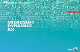 MICROSOFT DYNAMICS AX - Techno Brain · Microsoft Dynamics AX Role Center showing inbuilt Business Intelligence and dashboards Microsoft Dynamics AX is Microsoft’s enterprise-level