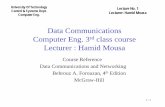 Data Communications Computer Eng. 3rd class courseuotechnology.edu.iq/dep-cse/english/Lectures/3/computer/data... · 1-1 Data Communications Computer Eng. 3rd class course Lecturer