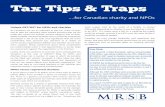 for Canadian charity and NPOs - MRSB Group Services free report.pdf · A good place to start is to define some of ... impact your organization’s income tax system ... % of the tax