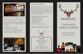 Tastings...parties, tourist groups, birthdays, stag and hen nights, works nights out, chefs, hotel bookings, and many more... opened in WHISKI Bar & Restaurant Edinburgh's Royal Mile