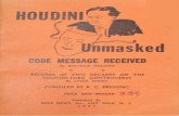 CODE MESSAGE RECEIVED - IAPSOP MESSAGE RECEIVED By BEATRICE HOUDINI RECORDS OF TWO DECADES ON THE HOUDINI-FORD CONTROVERSY By LYDIA EMERY COMPILED BY R. C. PRESSING ... fiamphktiu