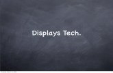 Displays Tech. - Electronic Visualization Laboratory interlaced format ... 720p (half-HD, quarter-HD) 1280!720 progressive 1080i ... 3G (~ 1 Mbit/s) Thursday, March 12, 2009 20. Multi-touch