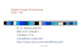 Digital Image Processing ECE 178 - University of …manj/ece178-Fall2008/e178-L1.pdf ·  · 2008-09-29Digital Image Processing ECE 178 B. S. MANJUNATH ... Image representation using