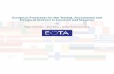 European Provisions for the Testing, Assessment and … · European Provisions for the Testing, ... European Provisions for the Testing, Assessment ... • ETAG 029 Guideline for