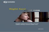 Right here, right now - Care Quality Commission · Right here, right now – help, care and support during a mental health crisis01 JUNE 2015 People’s experiences of help, care