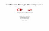 Software Design Descriptions - … · Software Design Descriptions ... This document provides a complete description of all the system design and views of the ... SDD Software Design