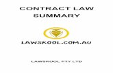 contract law summary sample v1.0 - Lawskool.com.au · ACCC v Berbatis Holdings (2003) 197 ALR 153 .....186, 189 Accounting Systems 2000 (Developments) P/d v CCH Aus Ltd ...