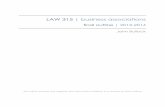 LAW 315 | business associations - UVic LSS | The … - LAW 315 - Final.pdf ·  · 2013-12-28LAW 315 | business associations final outline ... Nordile’Holdings’Ltd.’v.’Breckenridge’(1992)