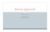 System Approach - Hill Agrichillagric.ac.in/edu/coa/agronomy/lect/agron-4711/Lecture 3 System... · System’s approach. System A system consists of several components or subsystemswhichdependoneachother.Asystemis