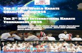 ああ THE 1 KWF WORLD KARATE CHAMPIONSHIP 2014 AND … · ああ the 1 st kwf world karate championship 2014 and the 2 nd kwf international karate tournament 2014 november 03 , 2014
