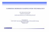 CARBONA BIOMASS GASIFICATION TECHNOLOGY - … · carbona biomass gasification technology ... coke biomass coal sorbent flare pressure ... 18- patel tappi_conference_final.ppt