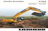 Crawler Excavator R 922 - LECTURA Specs Excavator R 922 Operating Weight: 21,350 – 23,600 kg Engine Output: 105 kW / 143 HP Bucket Capacity: 0.55 – 1.45 m³