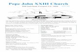 Pope John XXIII Church · Page Two Pope John XXIII Church, Liverpool, New York April 17, ... Max Addy / Tom, ... Pope John XXIII will open wide the doors for an hour of Prayer for