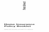 Home Insurance Policy Booklet - First Direct · Welcome to your first direct Home Insurance policy booklet 3 ... first direct is a division of HSBC Bank plc. ... In addition to this
