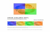 View Sample Report - True Colors Intl · TRUE COLORS INTL Personalized Report ... support your Blue and Orange personality traits, however you ... Blue, Gold, Green and Orange. One