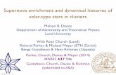 Supernova enrichment and dynamical histories of solar …sambaran/DS2014/Modest14_Talks/Davies.pdf · Supernova enrichment and dynamical histories of ... Richard Parker & Michael