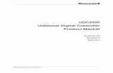 UDC2500 Universal Digital Controller Product Manual · Honeywell Process Solutions UDC2500 Universal Digital Controller Product Manual 51-52-25-127 Revision 8 April 2017