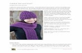 Cabled Hat and Scarf - Knitting Looms - Free loom · Cabled Hat and Scarf Designed by Faith Schmidt Cables are classic on hats and scarves. They add texture and interest, and are