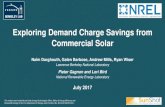 Exploring Demand Charge Savings from Commercial … · Exploring Demand Charge Savings from Commercial Solar ... Demand charge savings metric 12 ... customer load profile aligns with