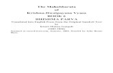 The Mahabharata of Krishna-Dwaipayana Vyasa …merki.lv/vedas/Mahabharata 06 (eng).pdfThe Mahabharata of Krishna-Dwaipayana Vyasa BOOK 6 BHISHMA PARVA Translated into English Prose