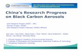 China’s Research Progress on Black Carbon Aerosols · China’s Research Progress on Black Carbon Aerosols Joint Research Project CRAES –IMG Olympic Project-CRAES Joint Research