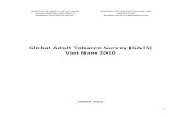Global Adult Tobacco Survey (GATS) Viet Nam 2010 ·  · 2016-02-16Global Adult Tobacco Survey (GATS) Viet Nam 2010 HANOI- 2010. 2 Contributors GATS Viet Nam Working Group Dr. Hoang