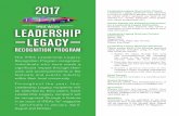 2017 - International Festivals and Events Associationfiles.ifea.com/Awards/2017IFEALeadershipLegacyRecognitionProgram.… · Leadership Legacy Nomination Criteria Leadership Legacy