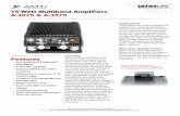 A-3075 &A-3575 75-watt multiband amplifiersA-3075 and the A-3575 is the inclusion ... not part of the time, all ... RF Input 3-8 watts (5 watts nominal) RF Output ... · 2014-11-13