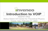 Introduction to VOIP - Wirelesswireless.ictp.it/school_2007/lectures/Steve/ICTP_VOIP_2007-ebook.pdf · Introduction to VOIP ... •Compatibility w/ legacy PSTN/POTS ... Call Flow