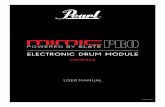ELECTRONIC DRUM MODULE - pearldrum.compearldrum.com/.../2018-mimic-pro-user-manual.pdf · USER MANUAL VER 1.07 MIMP24B. 2 OVERVIEW ... The sounds inside Mimic Pro are the best drum